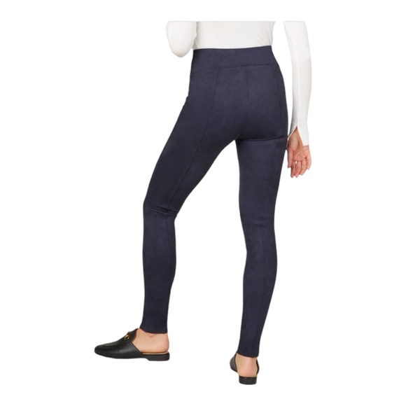 SPANX | Faux Suede Leggings in Classic Navy, Size 1X - Picture 2 of 10